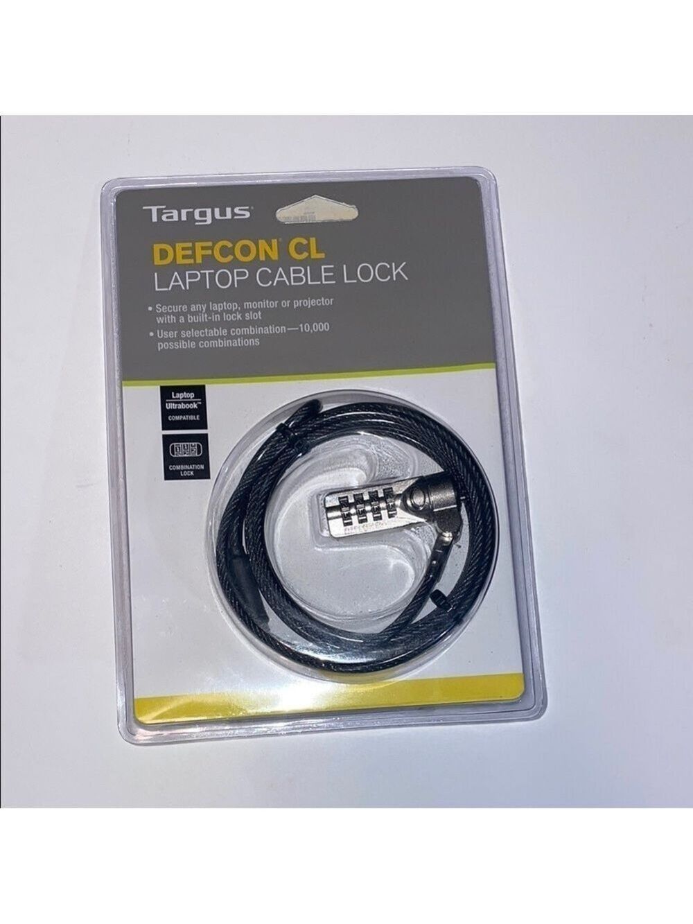 Targus Black Laptop Security Cable Lock